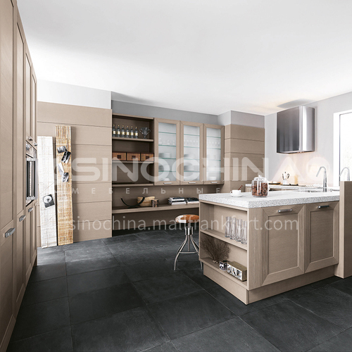 Classical style Kitchen cabinet PVC with HDF -GK-400